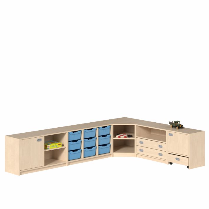 K Regalsystem Maya, Höhe 60, 3 Dekore/9 Farben